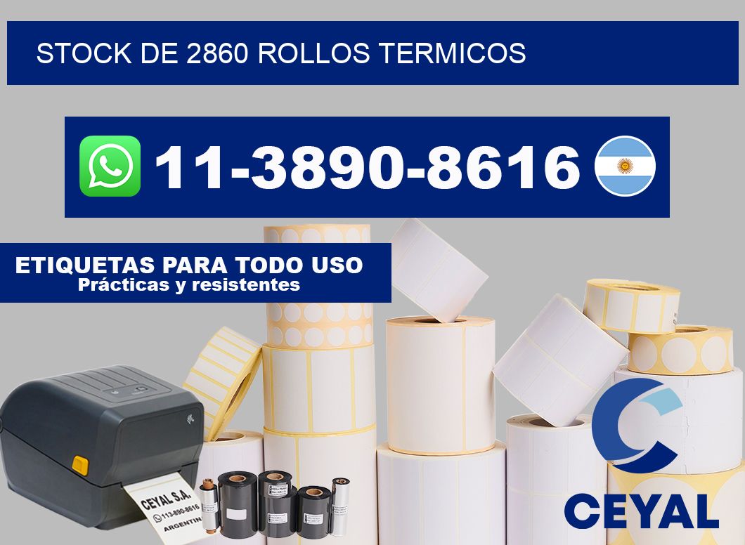 STOCK DE 2860 ROLLOS TERMICOS
