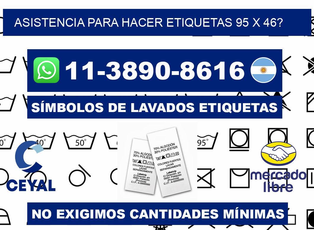asistencia para hacer etiquetas 95 x 46?