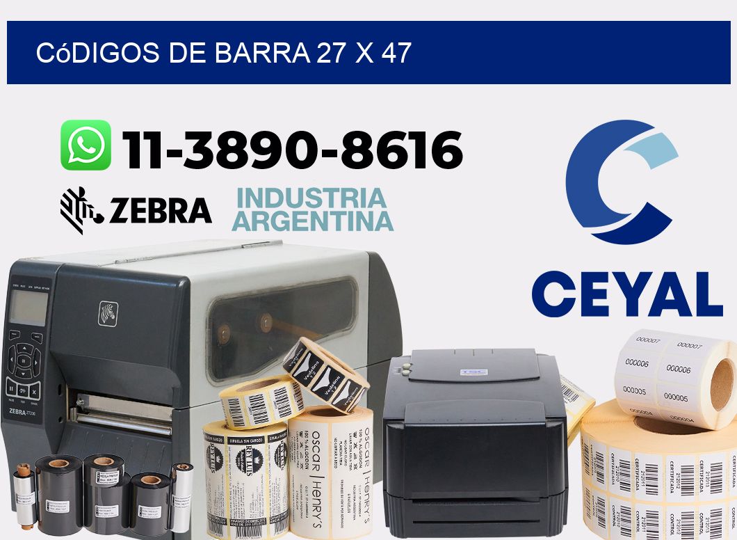 códigos de barra 27 x 47