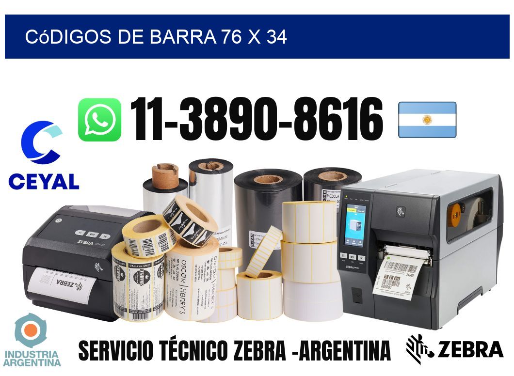 códigos de barra 76 x 34