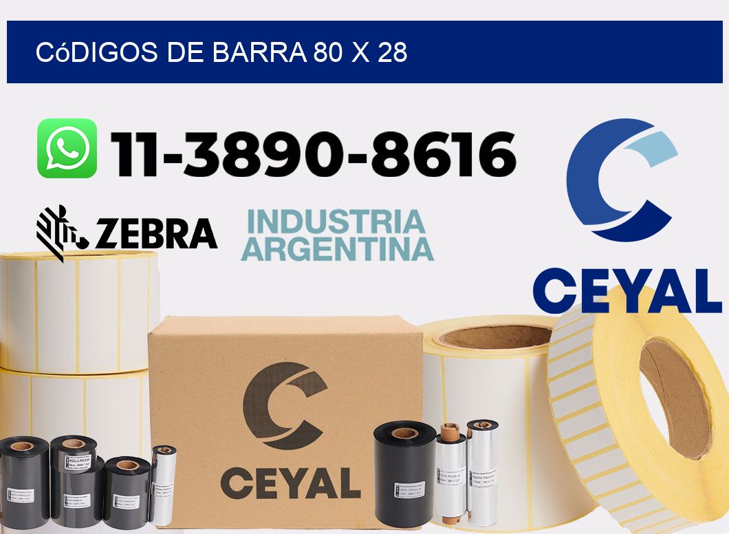 códigos de barra 80 x 28