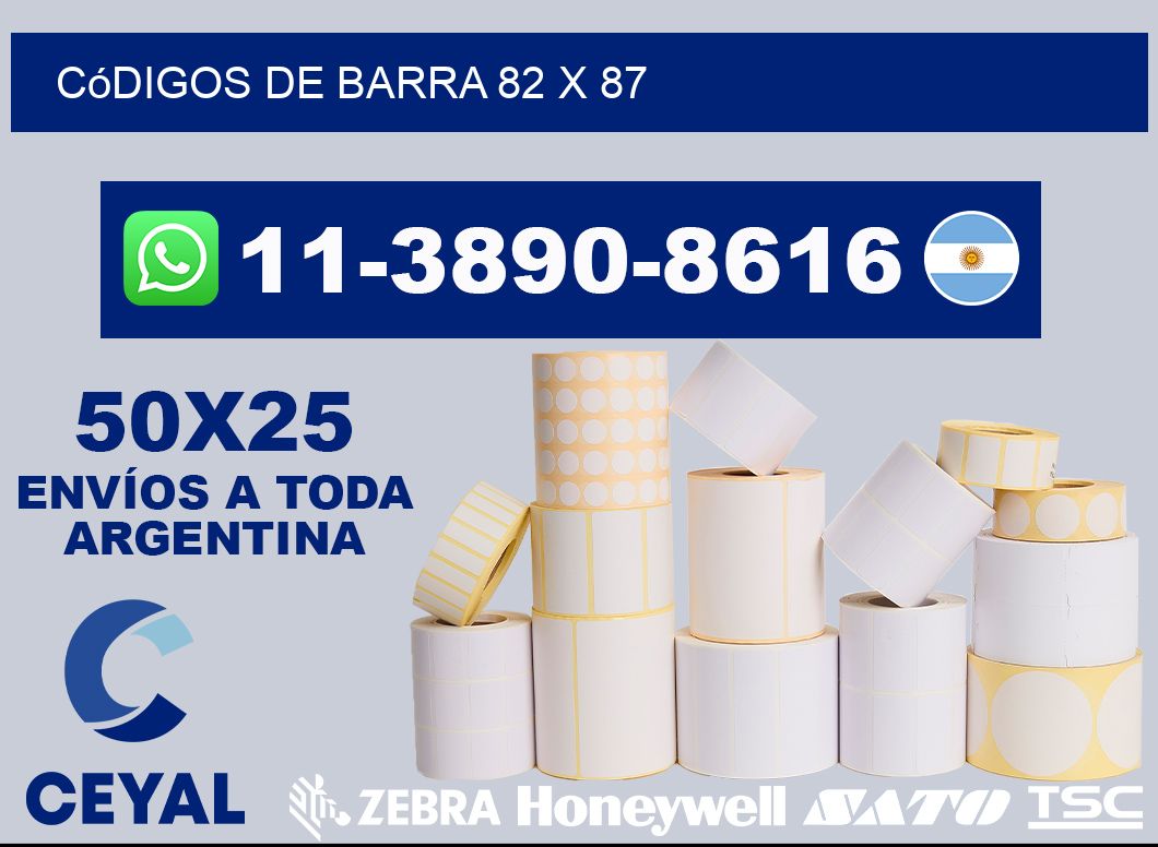 códigos de barra 82 x 87
