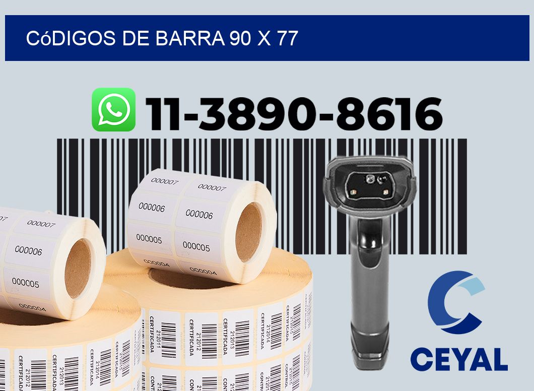 códigos de barra 90 x 77