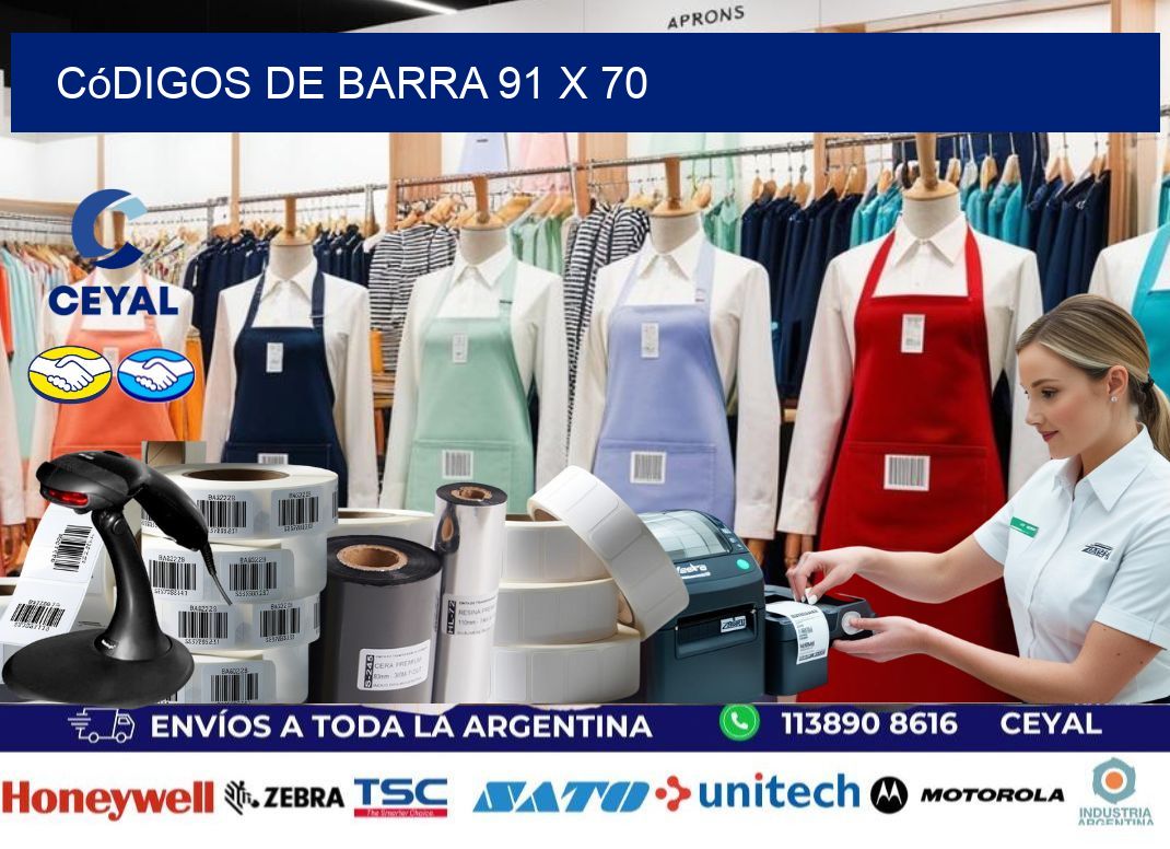códigos de barra 91 x 70
