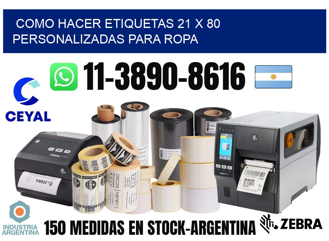 como hacer etiquetas 21 x 80 personalizadas para ropa