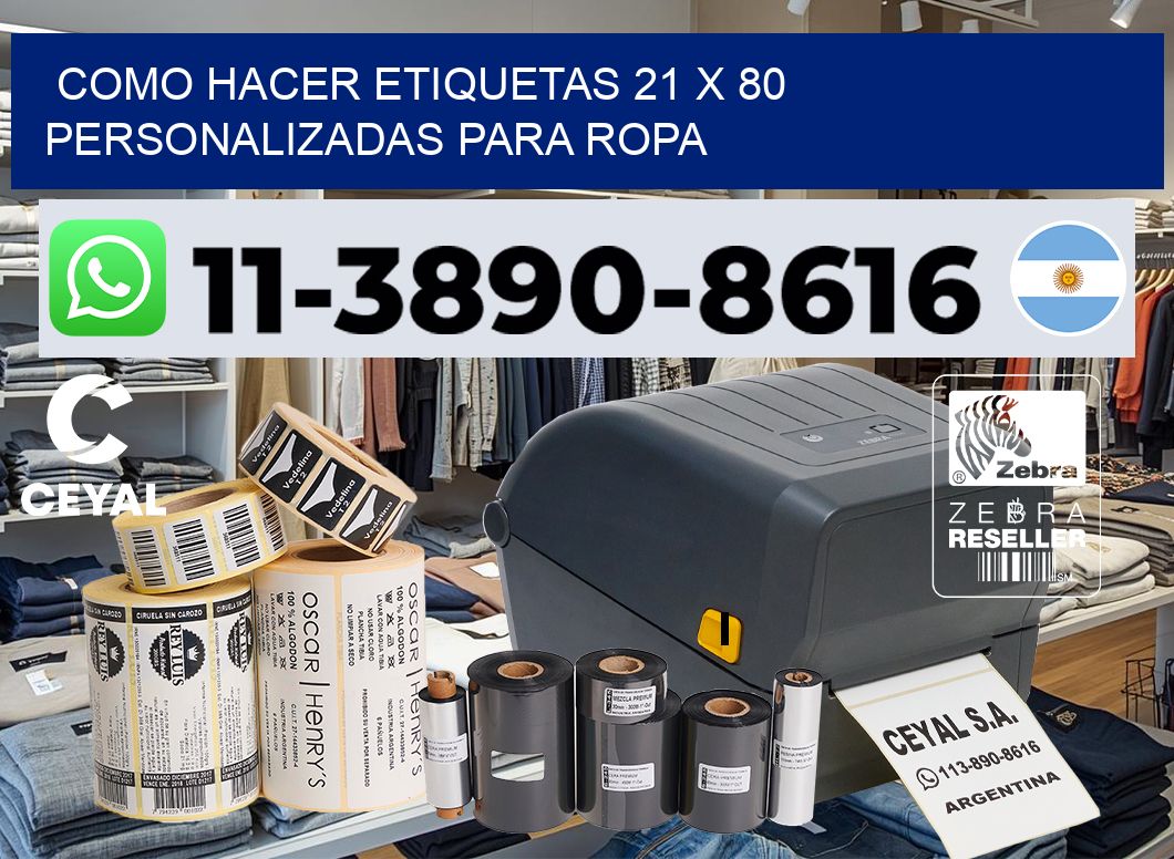 como hacer etiquetas 21 x 80 personalizadas para ropa