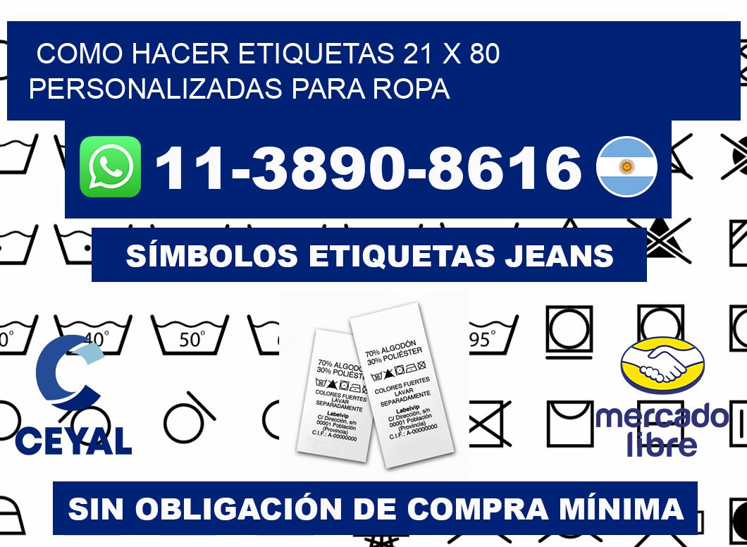 como hacer etiquetas 21 x 80 personalizadas para ropa