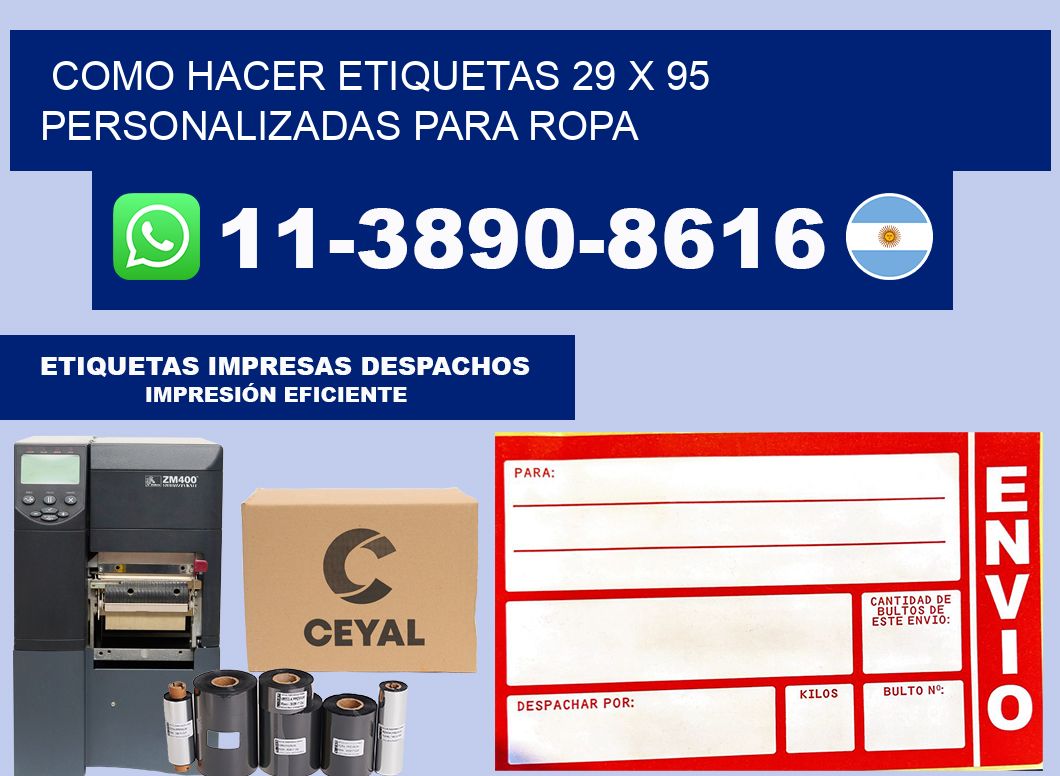 como hacer etiquetas 29 x 95 personalizadas para ropa