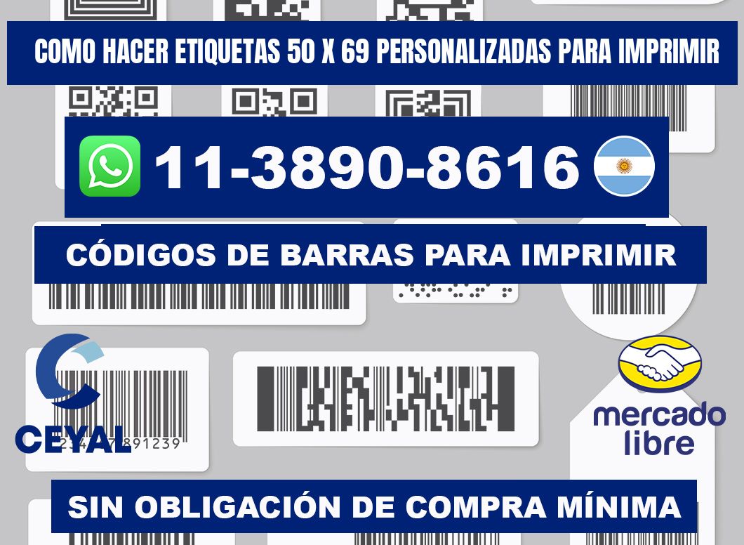 como hacer etiquetas 50 x 69 personalizadas para imprimir