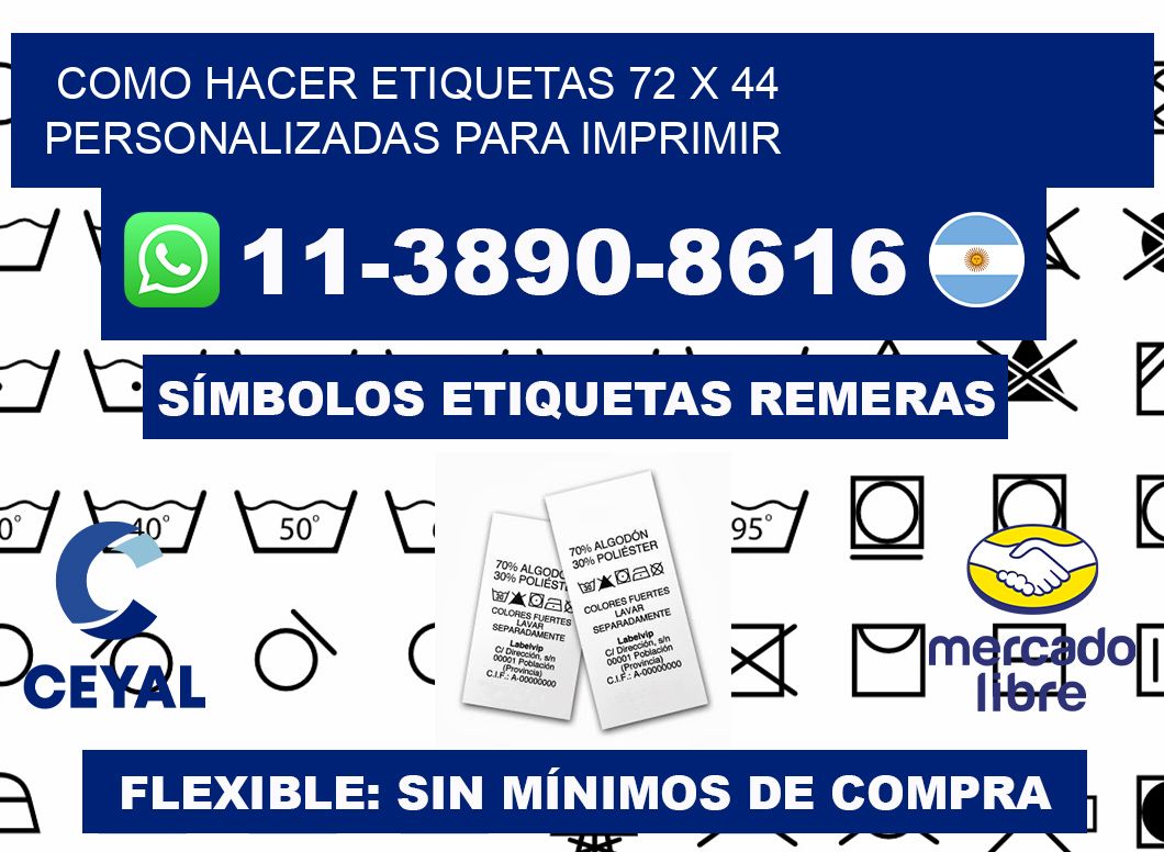 como hacer etiquetas 72 x 44 personalizadas para imprimir