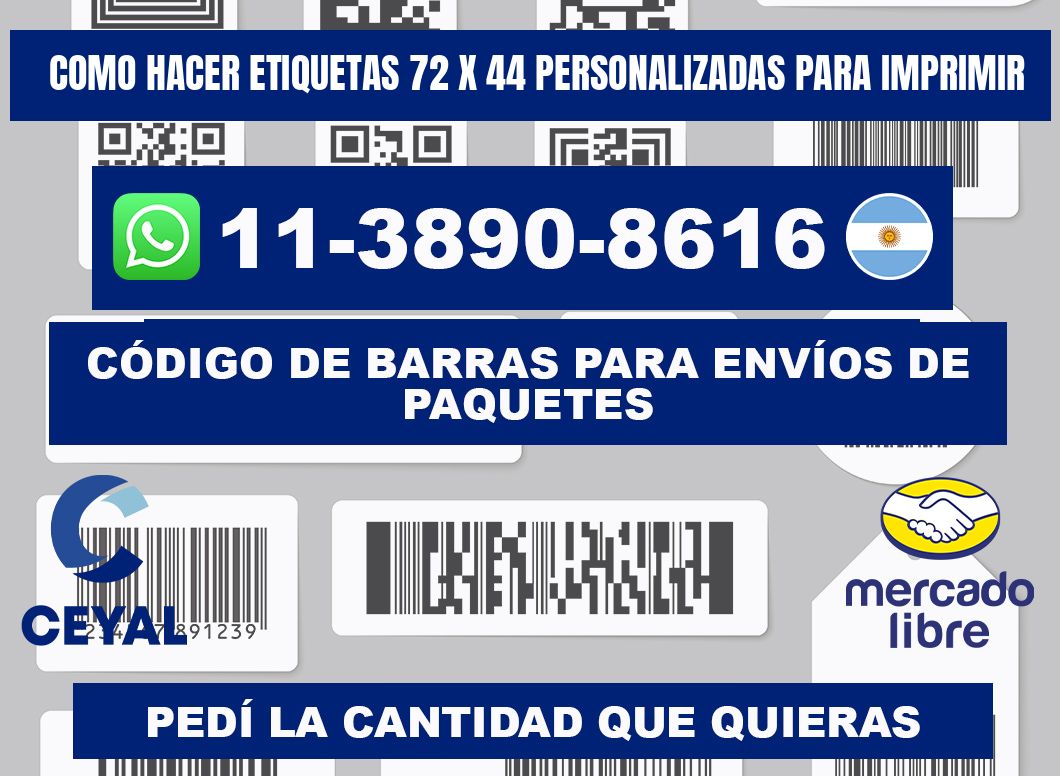 como hacer etiquetas 72 x 44 personalizadas para imprimir