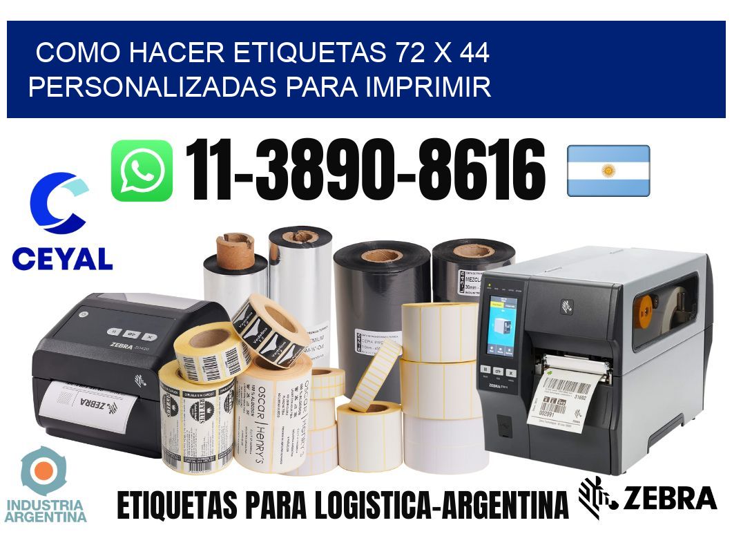 como hacer etiquetas 72 x 44 personalizadas para imprimir