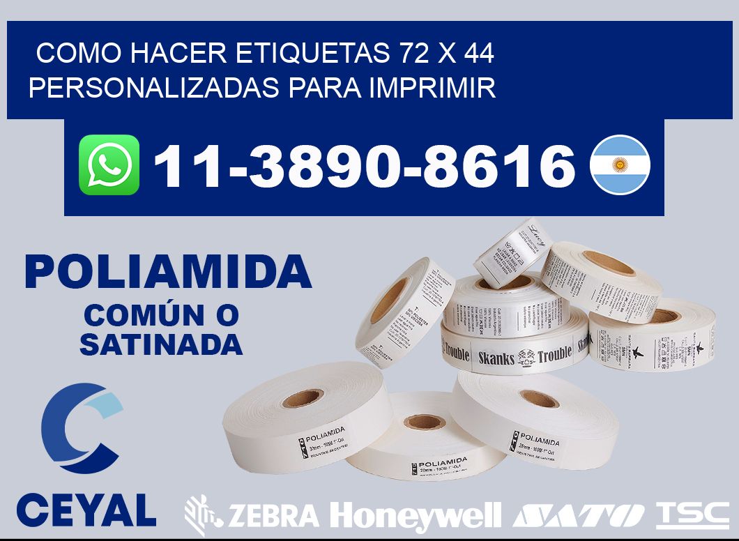como hacer etiquetas 72 x 44 personalizadas para imprimir