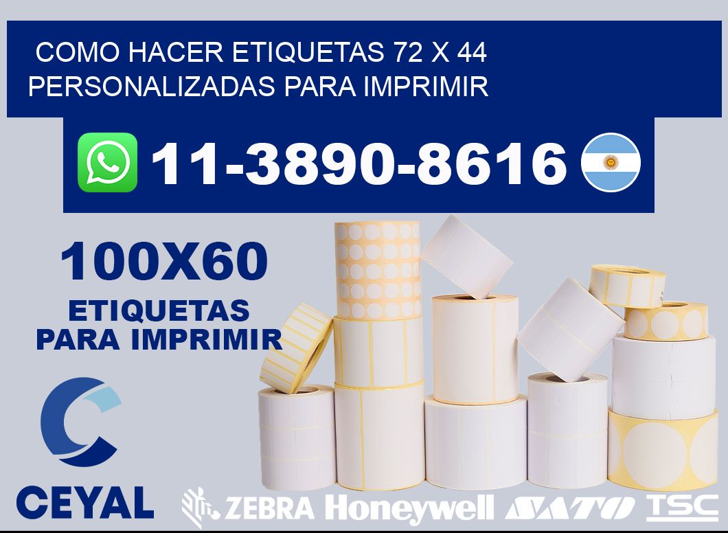 como hacer etiquetas 72 x 44 personalizadas para imprimir