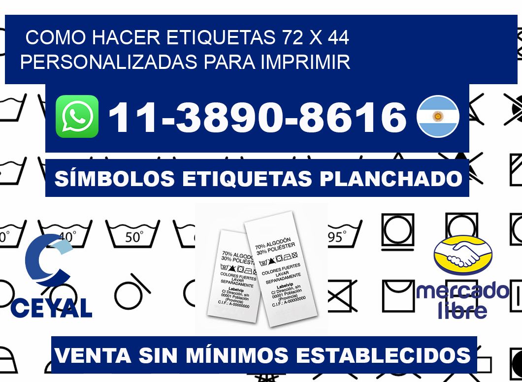 como hacer etiquetas 72 x 44 personalizadas para imprimir