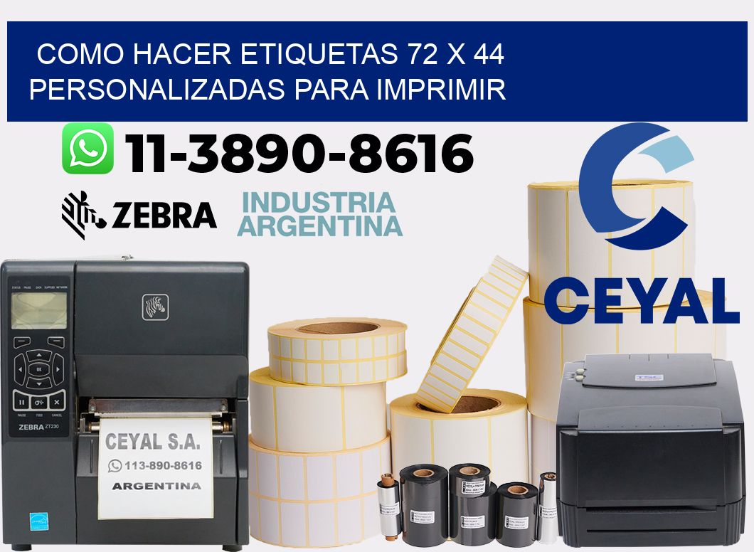 como hacer etiquetas 72 x 44 personalizadas para imprimir