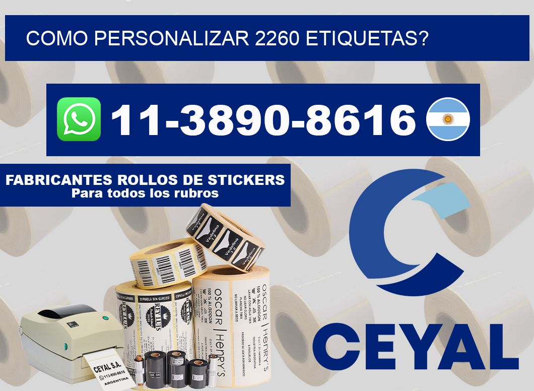 como personalizar 2260 etiquetas?