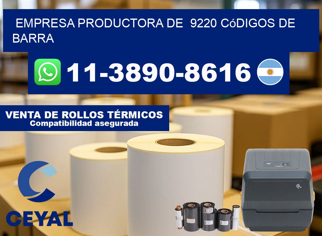empresa productora de  9220 códigos de barra