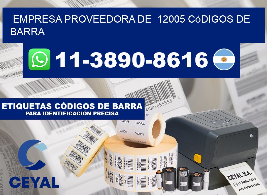 empresa proveedora de  12005 códigos de barra