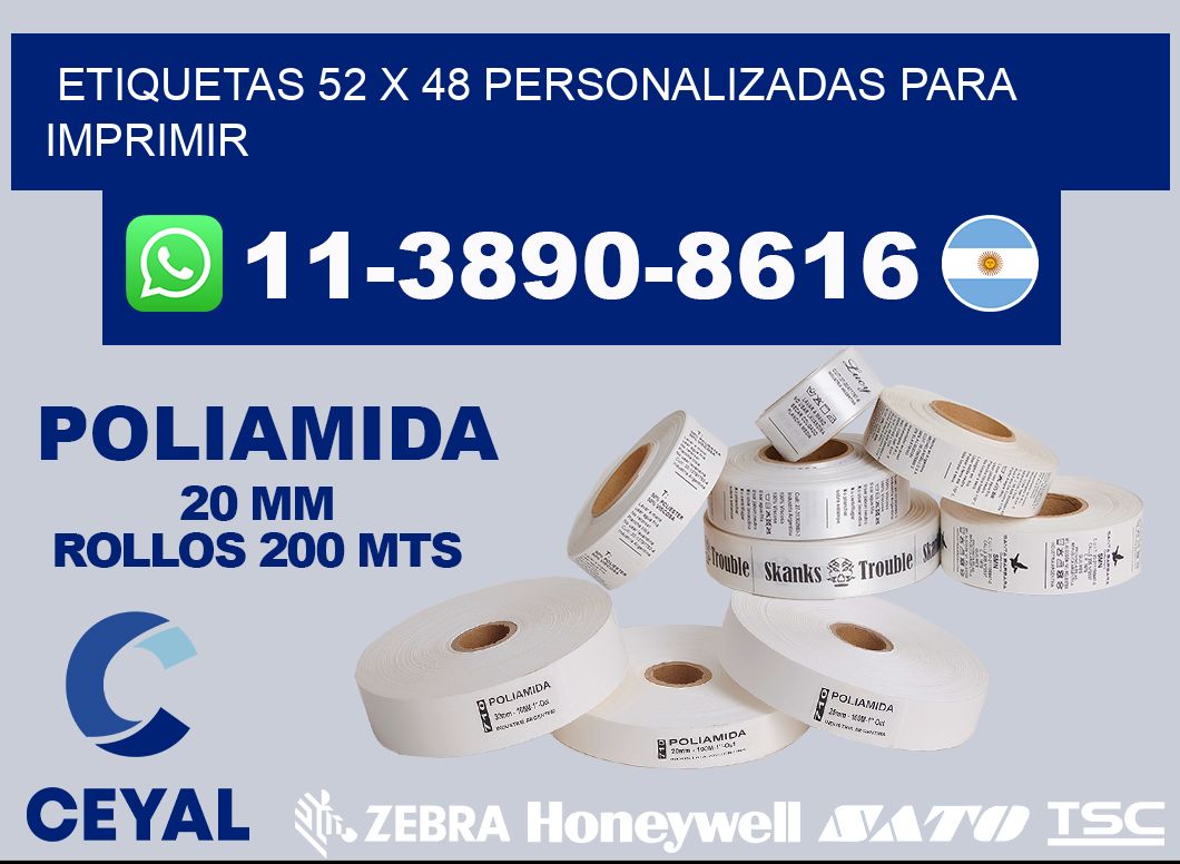 etiquetas 52 x 48 personalizadas para imprimir
