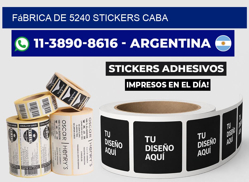 fábrica de 5240 stickers CABA