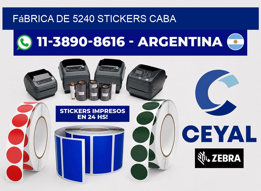 fábrica de 5240 stickers CABA