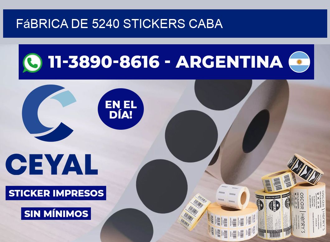 fábrica de 5240 stickers CABA