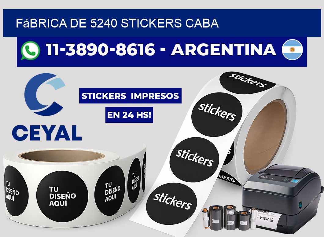 fábrica de 5240 stickers CABA