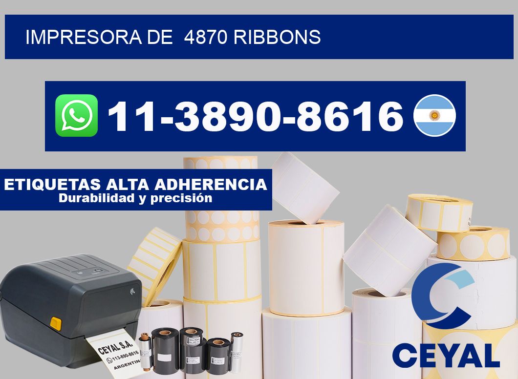 impresora de  4870 ribbons