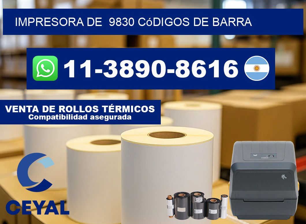impresora de  9830 códigos de barra