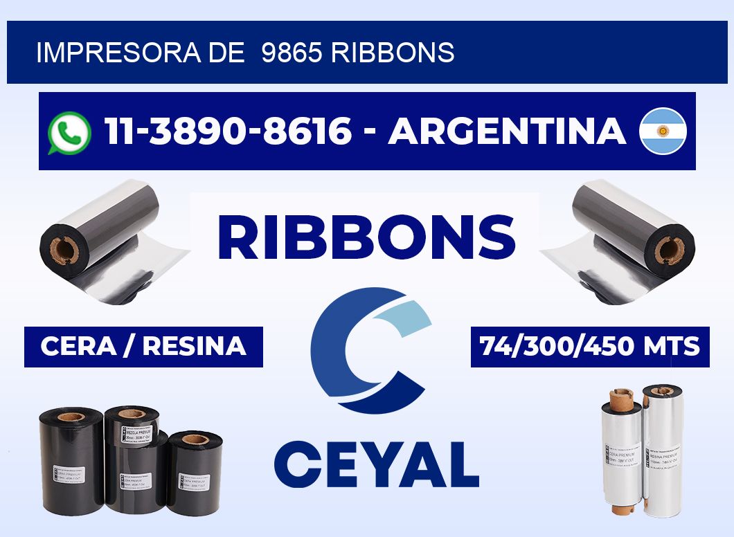 impresora de 9865 ribbons