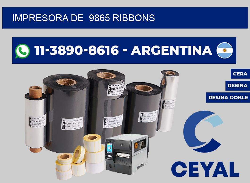 impresora de 9865 ribbons