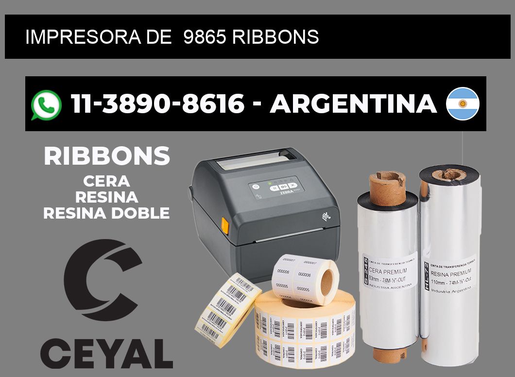 impresora de 9865 ribbons