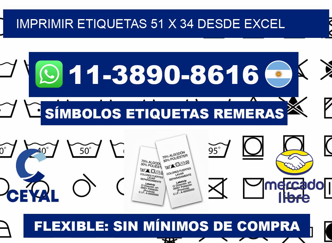 imprimir etiquetas 51 x 34 desde excel