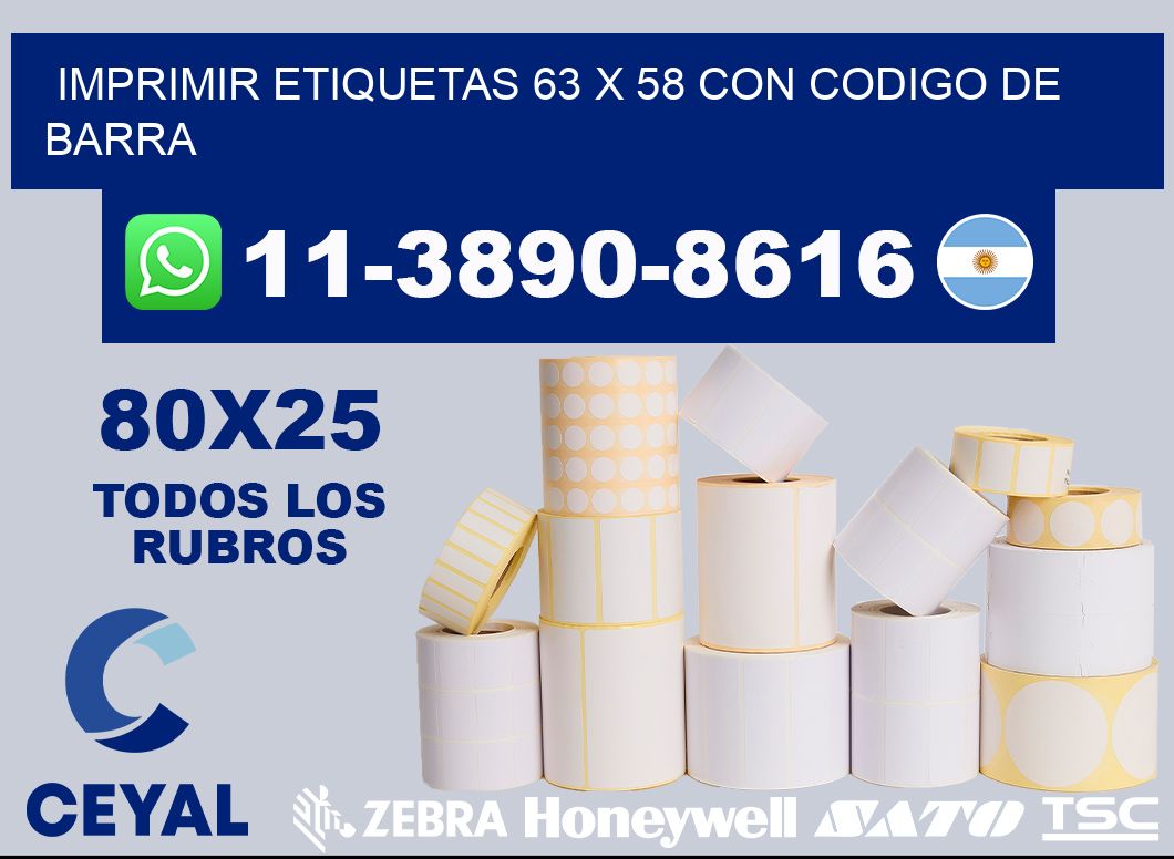 imprimir etiquetas 63 x 58 con codigo de barra