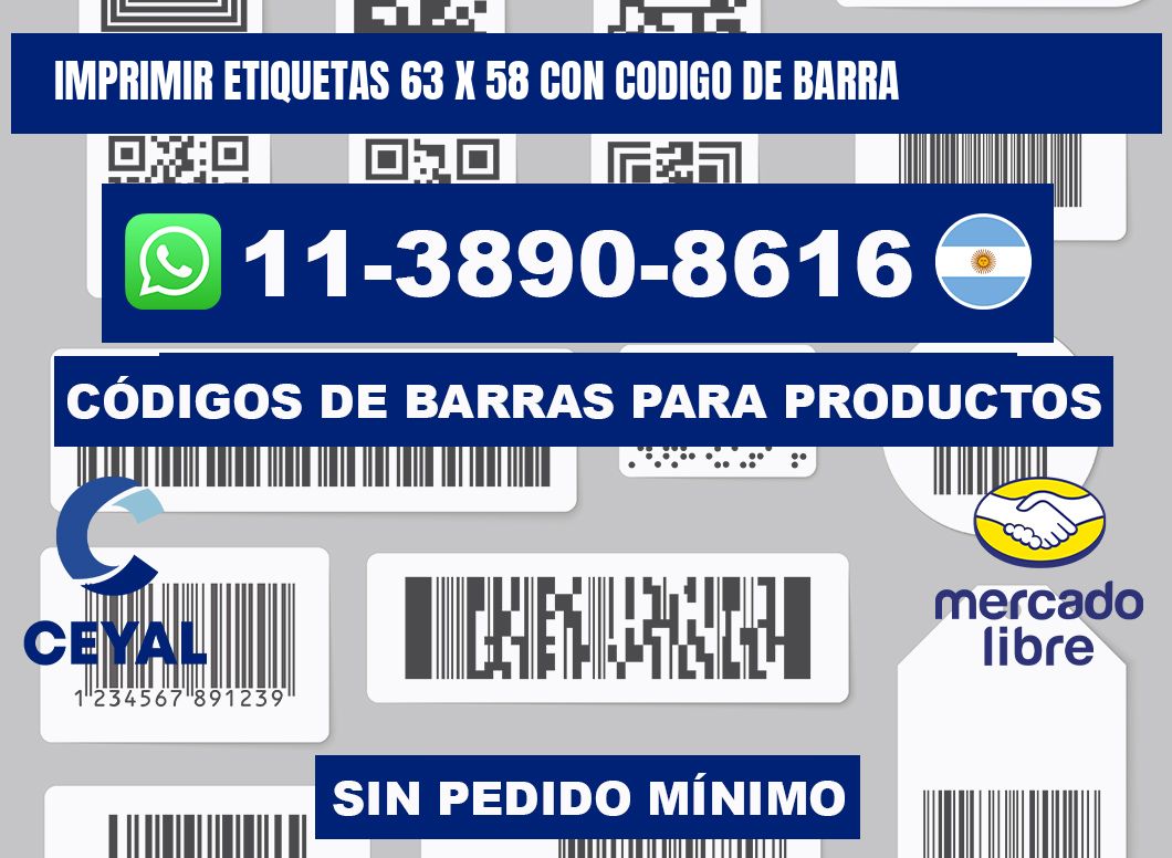 imprimir etiquetas 63 x 58 con codigo de barra