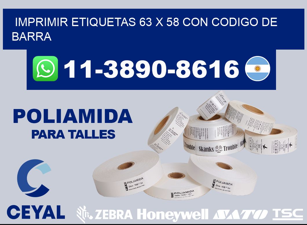 imprimir etiquetas 63 x 58 con codigo de barra