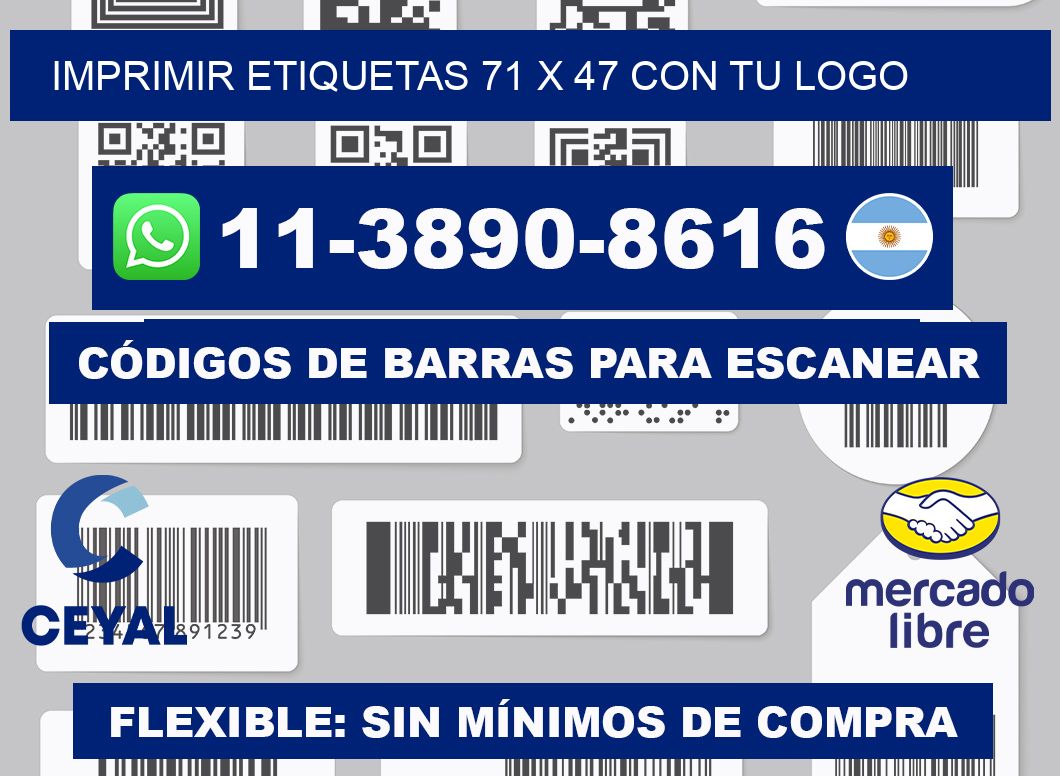 imprimir etiquetas 71 x 47 con tu logo