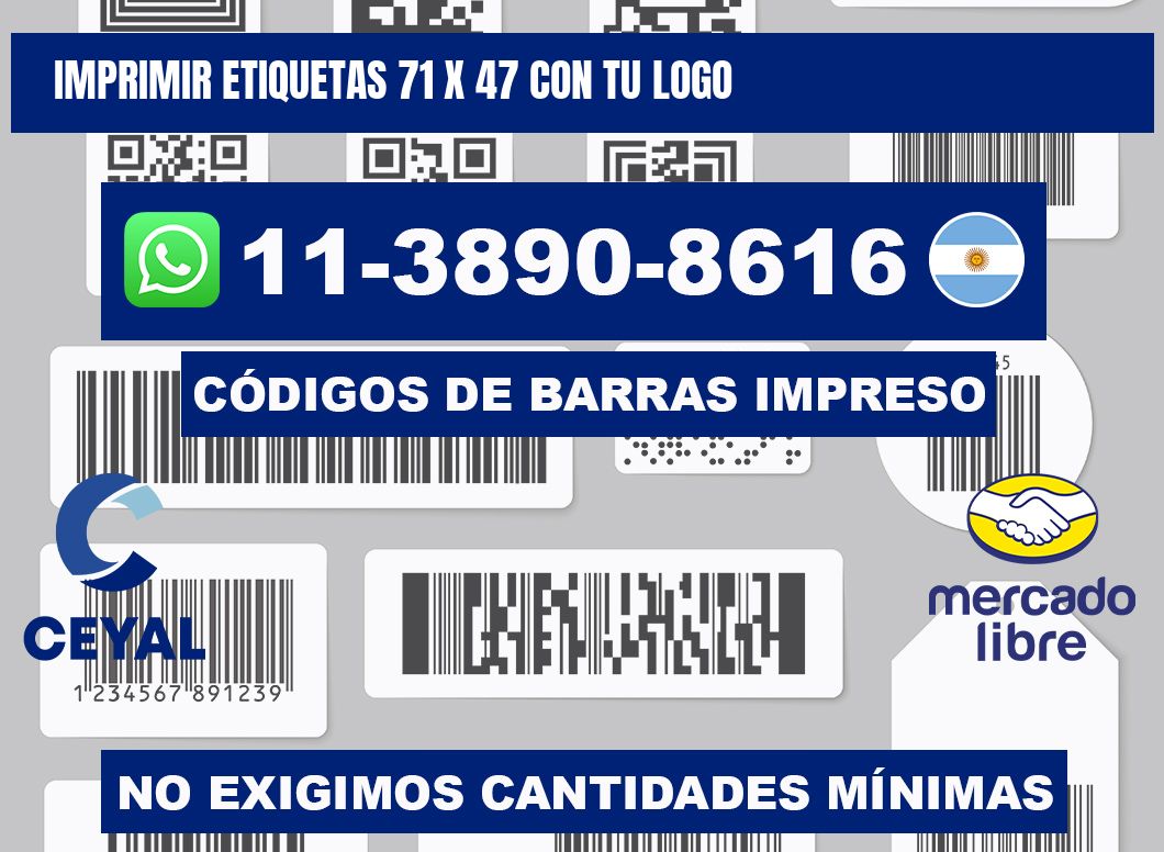 imprimir etiquetas 71 x 47 con tu logo