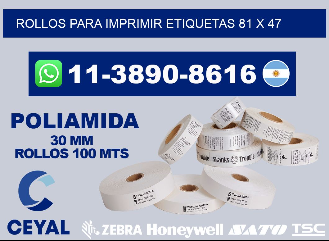 rollos para imprimir etiquetas 81 x 47