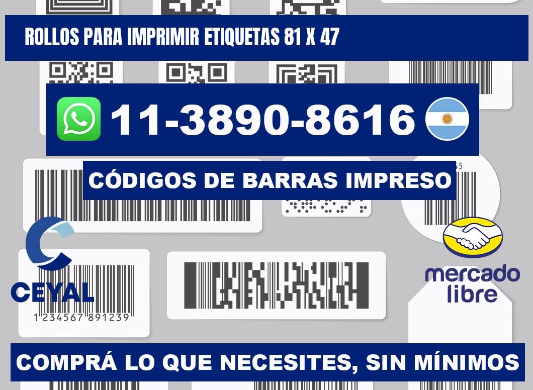rollos para imprimir etiquetas 81 x 47