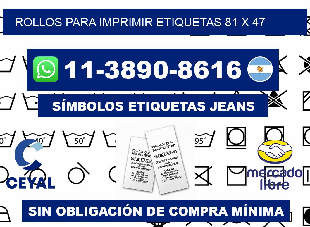 rollos para imprimir etiquetas 81 x 47