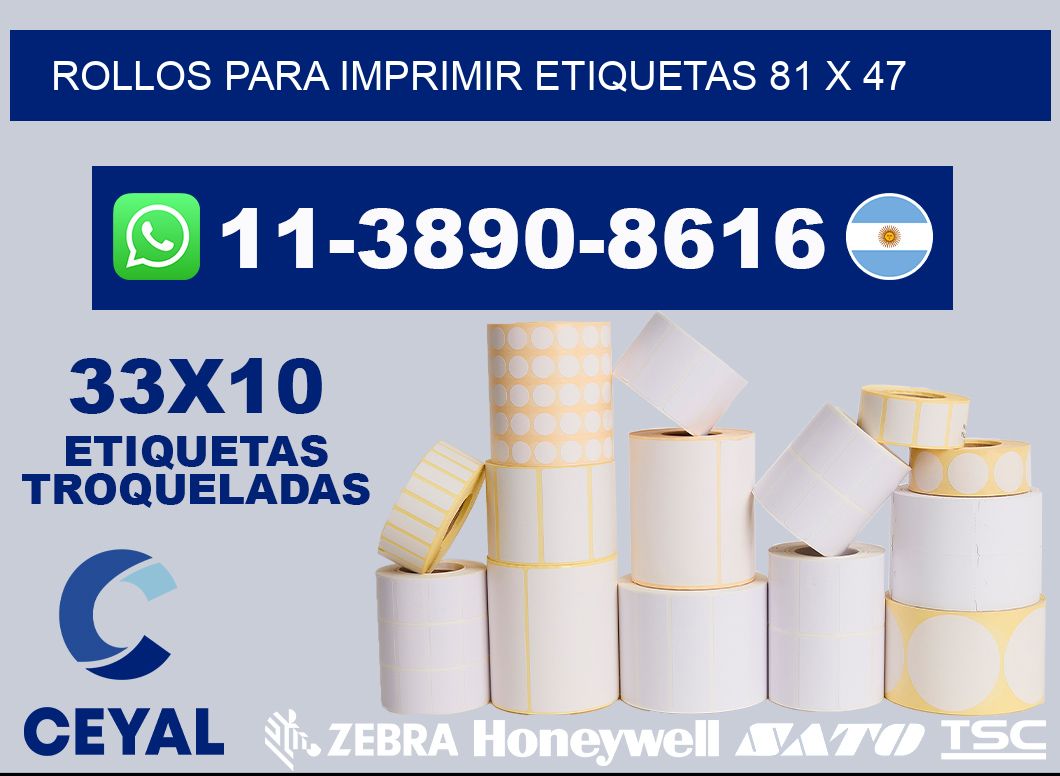 rollos para imprimir etiquetas 81 x 47