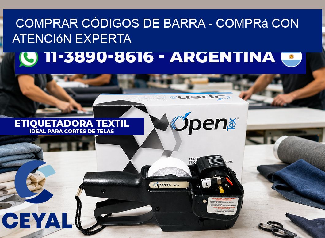 COMPRAR CÓDIGOS DE BARRA - Comprá con atención experta