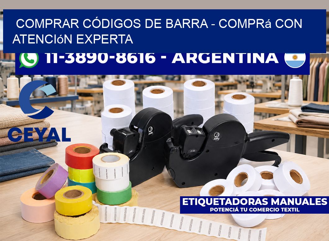 COMPRAR CÓDIGOS DE BARRA - Comprá con atención experta