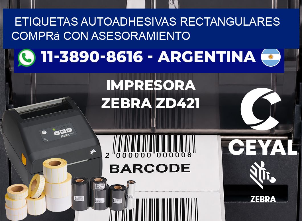 ETIQUETAS AUTOADHESIVAS RECTANGULARES Comprá con asesoramiento