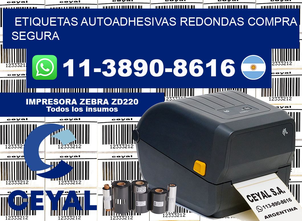 ETIQUETAS AUTOADHESIVAS REDONDAS Compra segura