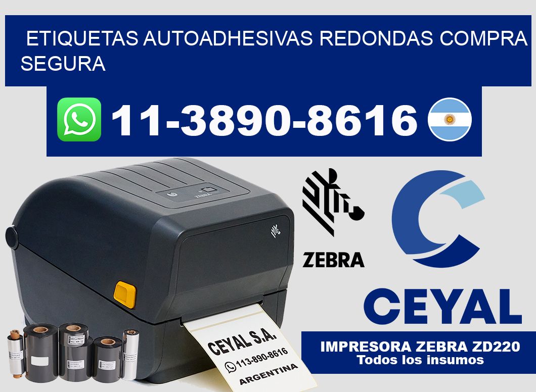ETIQUETAS AUTOADHESIVAS REDONDAS Compra segura