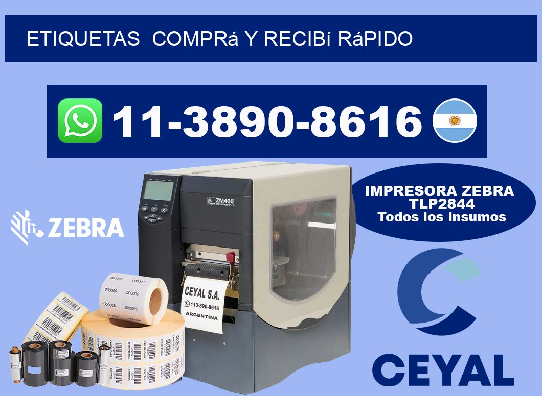 ETIQUETAS  Comprá y recibí rápido