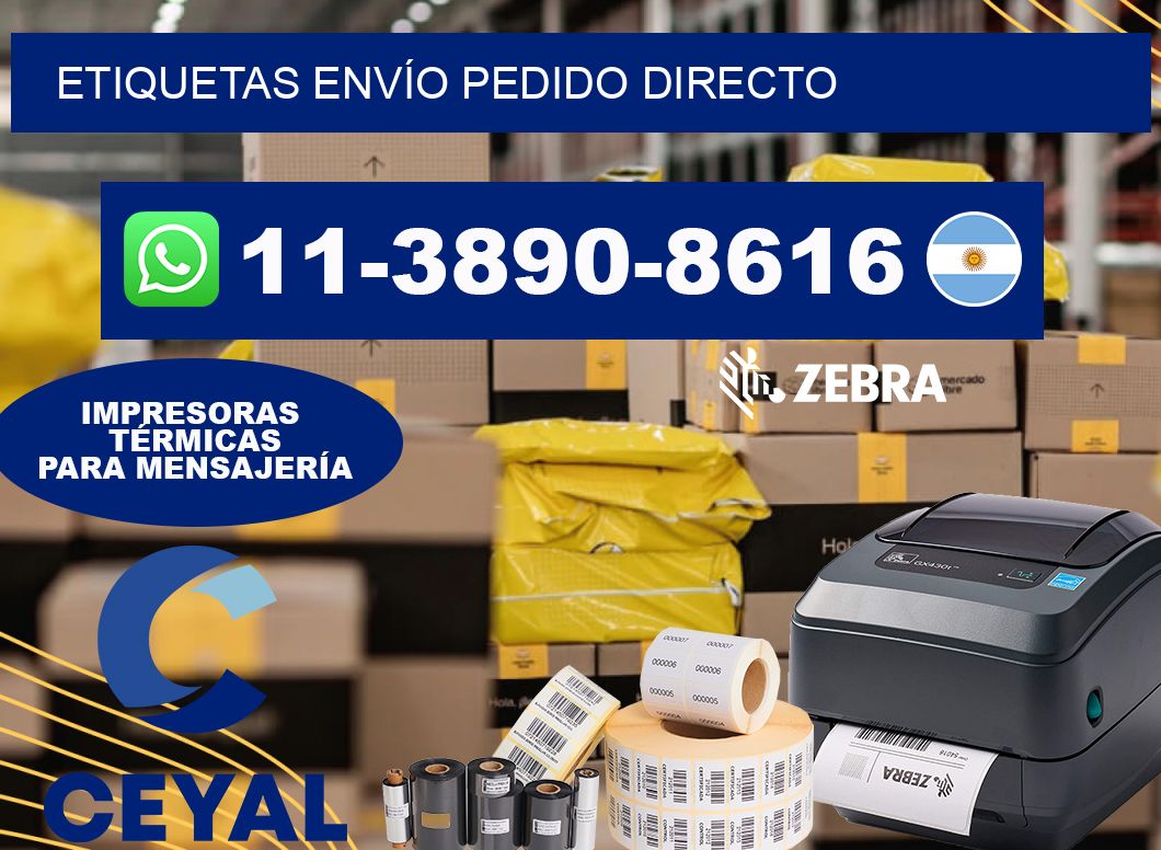 ETIQUETAS ENVÍO Pedido directo